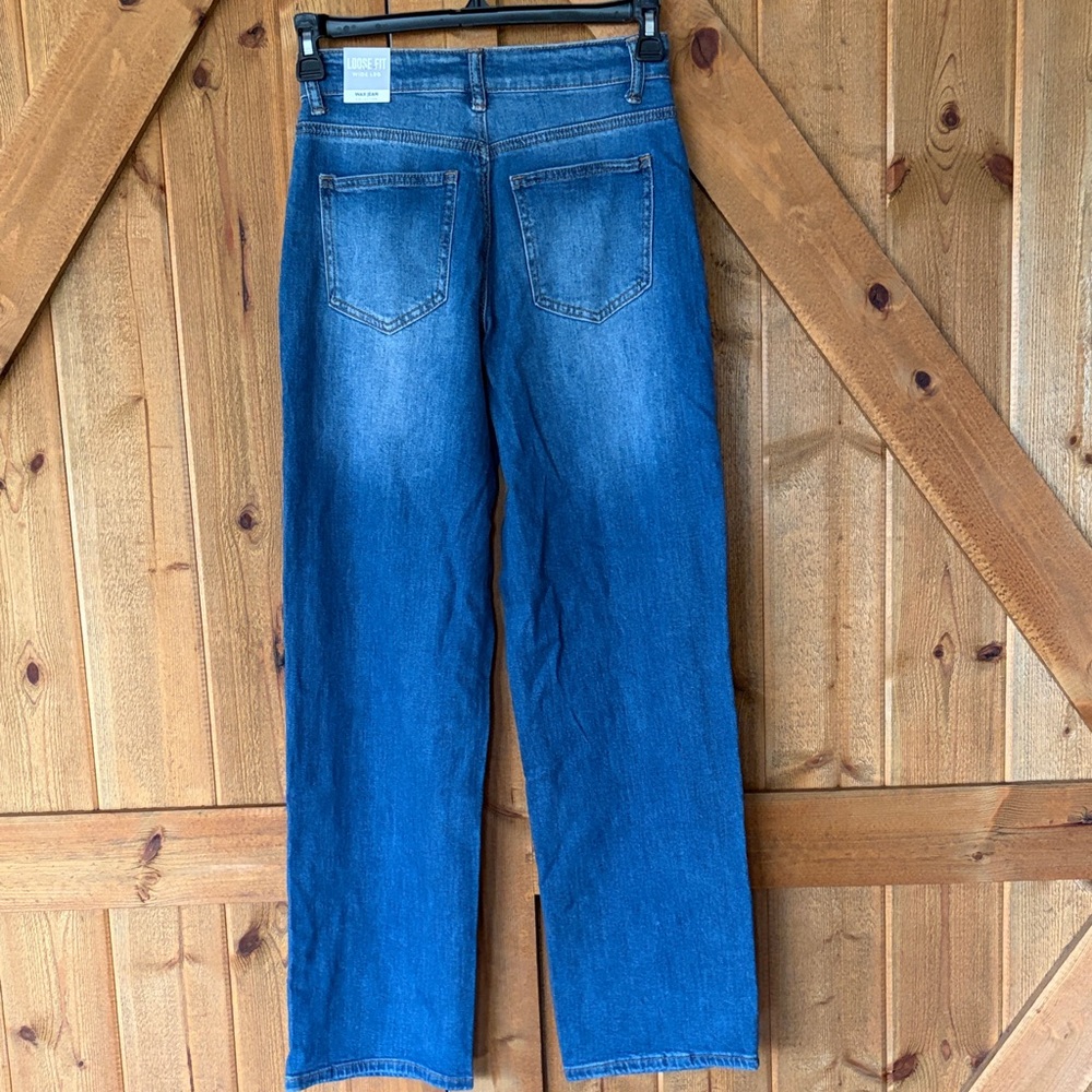 Wax Jean womens Straight Jeans - Blue Wash - Picture 5 of 5